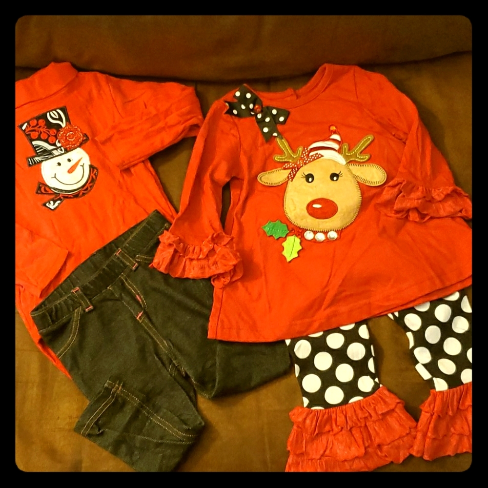 Christmas Girl Rare Editions Applique Bundle - 18m